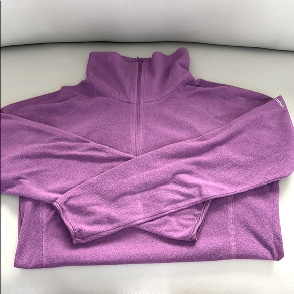 Columbia Purple 1/4 Zip Fleece Lightweight Sweater - Picture 1 of 4